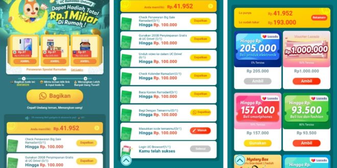UC Browser Hadirkan “UC Ramadan Untung” dan Bagikan Hadiah hingga 1 Miliar Rupiah