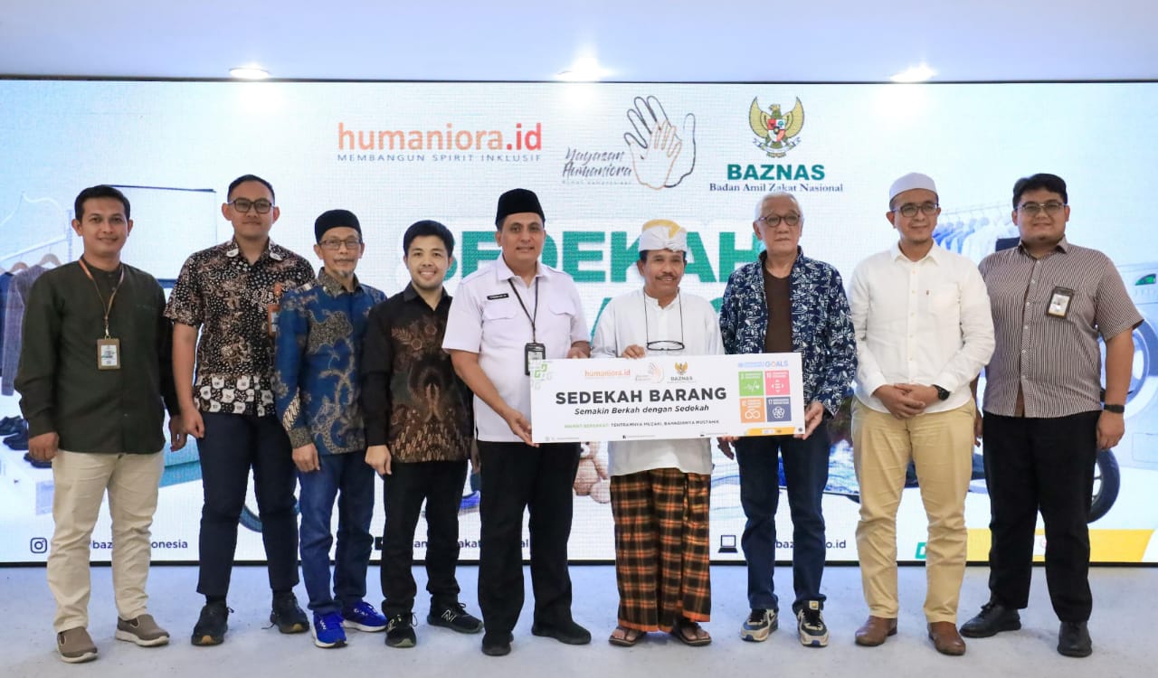 Baznas RI dan Yayasan Humaniora Rumah Kemanusiaan Fasilitasi Masyarakat Yang Gemar Bersedekah Barang