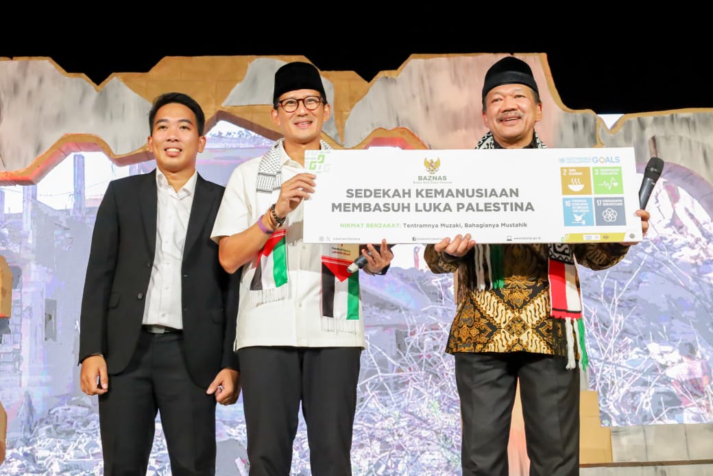 Gelar Malam Solidaritas, Sandiaga Uno dan Baznas RI Himpun  Dana Ratusan Juta Untuk Masyarakat Palestina