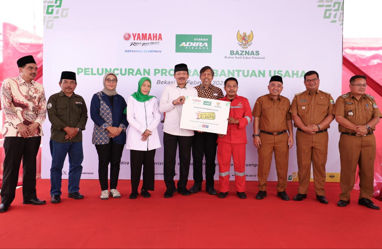 Sejahterakan Mustahik, BAZNAS RI Bersama Adira Finance Syariah Resmikan Program ZAuto di Bantar Gebang